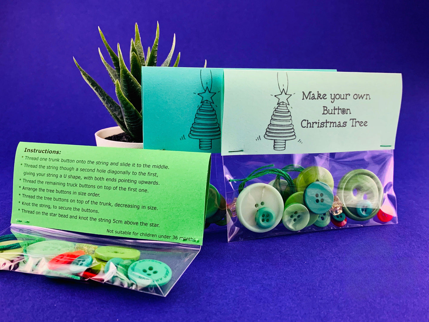 Black Friday Sale - Make Your Own Button Christmas Tree Kit