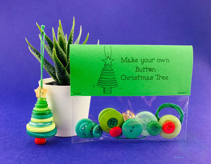 Black Friday Sale - Make Your Own Button Christmas Tree Kit