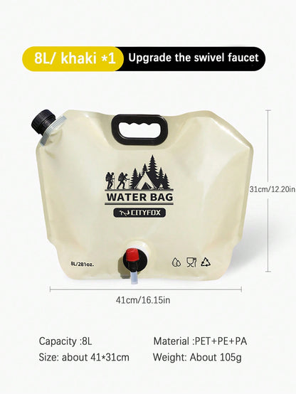 Outdoor Water Bag With Faucet Valve