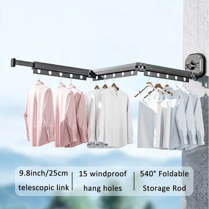 Wall Mount Folding Clothes Drying Rack