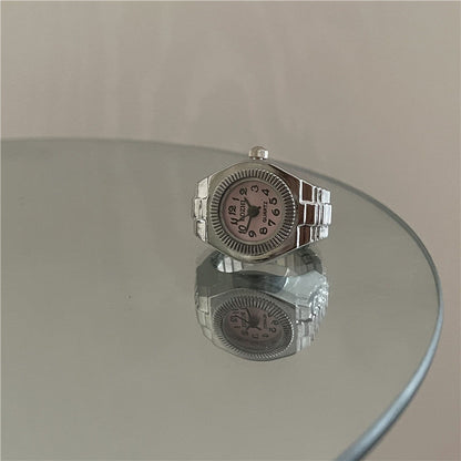 Vintage Punk Mini Finger Watch Ring